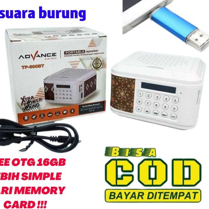 ☚ SPEAKER BLUETOOTH - masteran burung isi komplit suara - mp3 bluetooth masteran burung plus isi - s