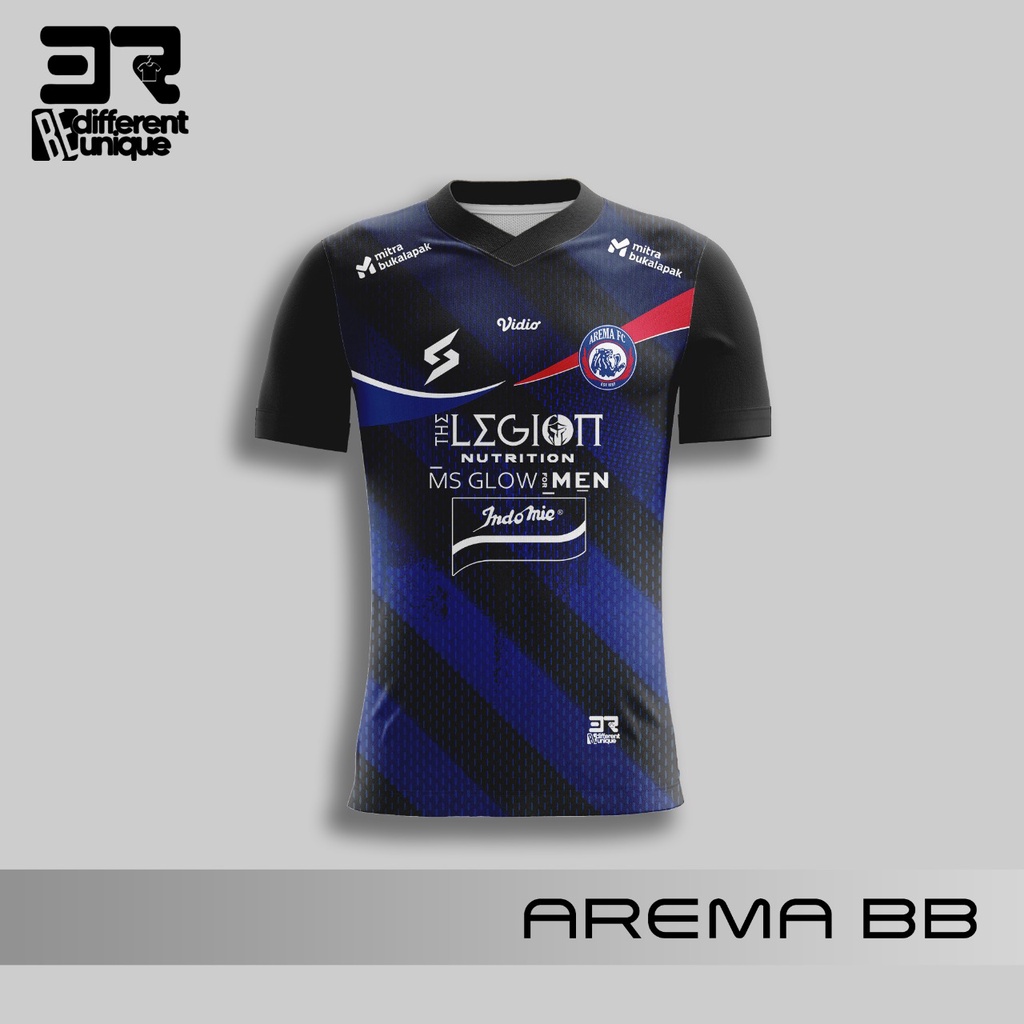 [ COD ] JERSEY PRINTING GAMBAR TEAM SEPAKBOLA AREMA BB - BAJU SEPAK BOLA INDONESIA DISTRO ORIGINAL M