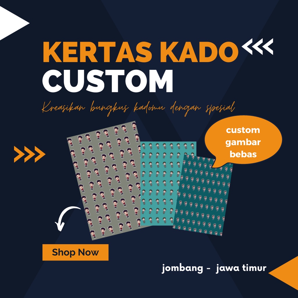 

KERTAS KADO CUSTOM