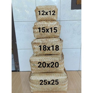 

[ Halodul ] Besek Bambu 12X12 15X15 18X18 20X20 22X22 25X25 20X30 Besek Hampers Besek Berkat Besek Cetering Besek Walimahan Besek Snack | besek bambu hampers lebaran