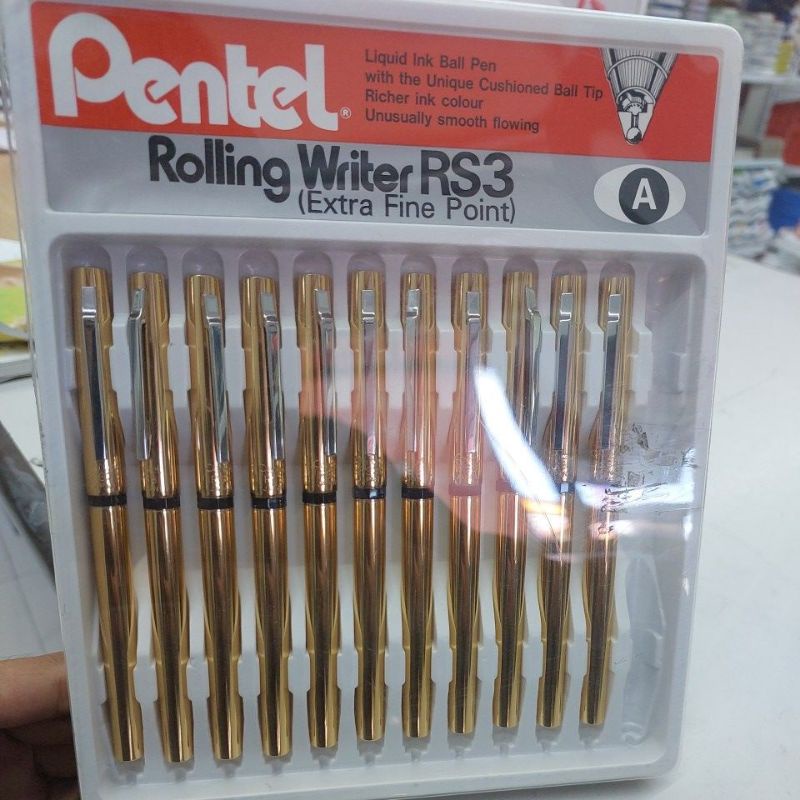 

Ball Pen Pentel Rolling Writer RS 3 (Gold)