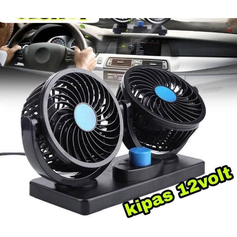 kipas angin mobil 12volt mobil kecil 24 volt truk 2 kipas