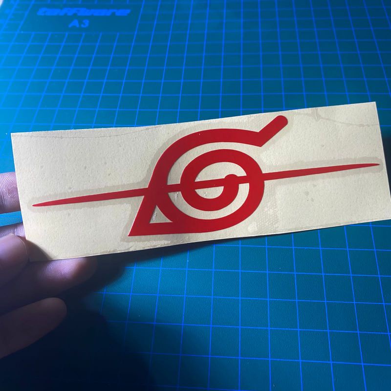 Sticker logo konoha akatsuki itachi uchiha cutting sticker anime