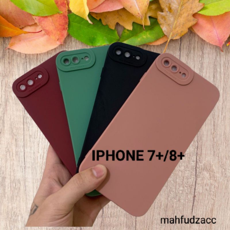 SOFTCASE MACARON IPHONE 7+PLUS /8+PLUS CASE PELINDUNG CAMERA
