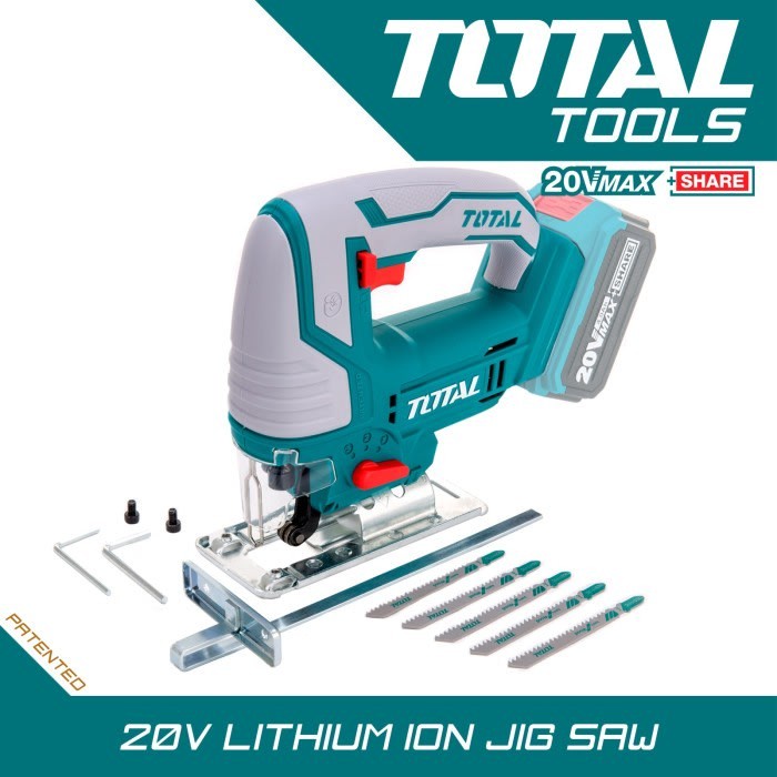 TOTAL TJSLI8501 LITHIUM-ION JIG SAW - MESIN JIG SAW