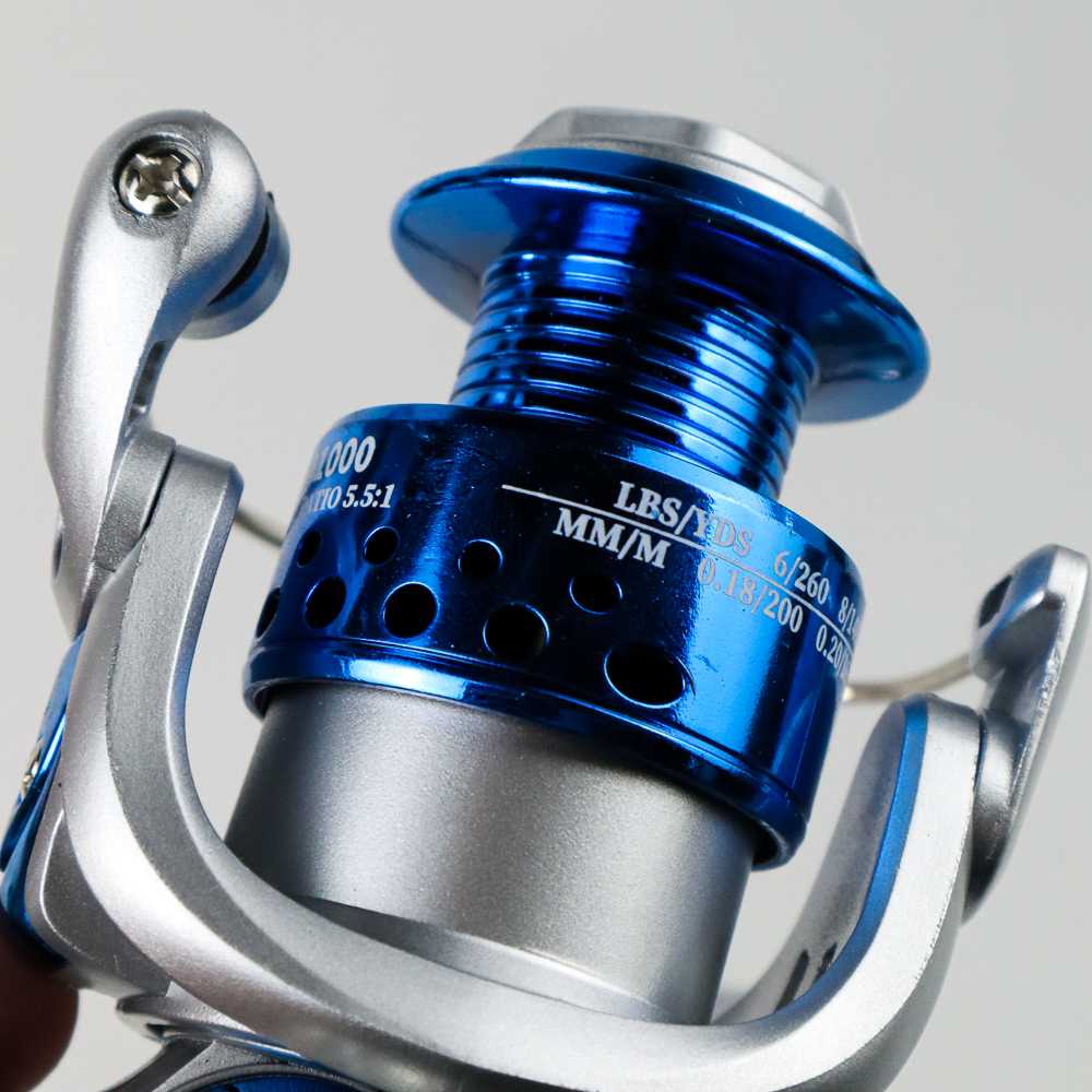 YUMOSHI Reel Gulungan Pancing Spinning Fishing Reel 5.5:1 Gear Ratio