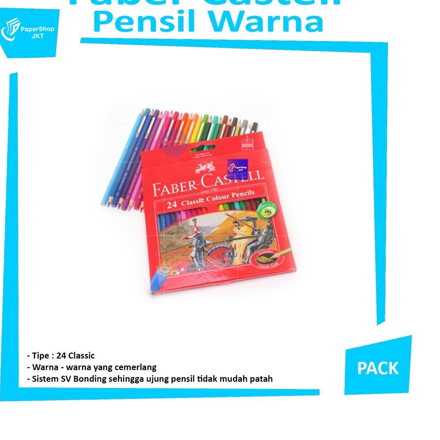 

Terjangkau - FABER CASTELL - Classic Colour Pencils - Pensil Warna 24 - Set