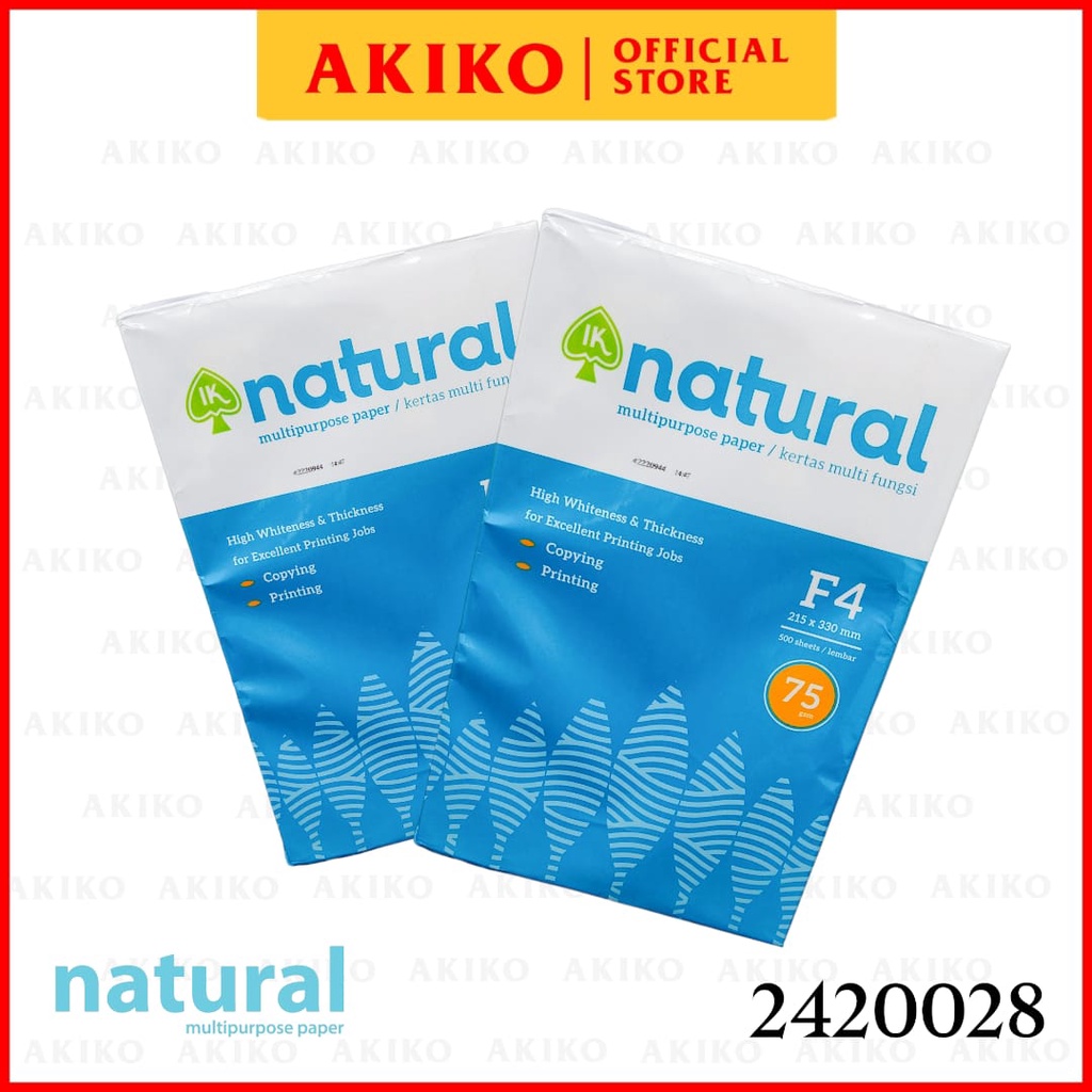 

Kertas Natural FC 75gsm F4