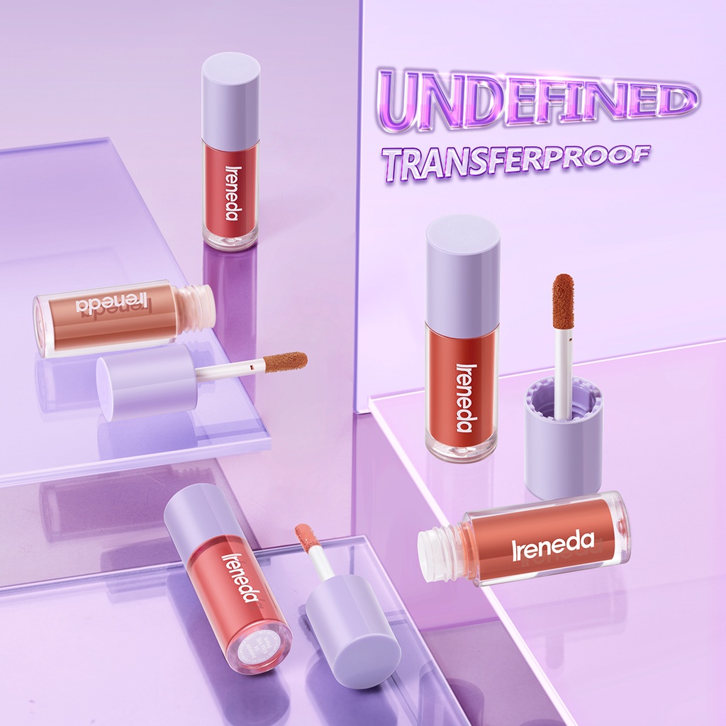 IRENEDA Matte Liquid Lipstick Waterproof Lembut Tahan Lama Pelembab Pigmentasi IR03 [Emperor]