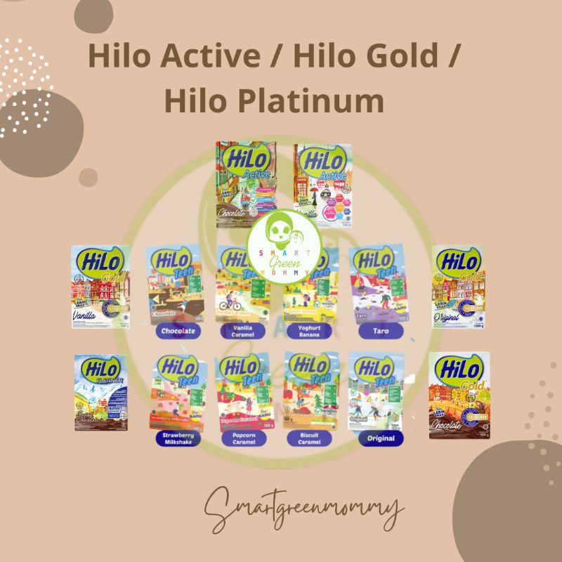 Hilo Teen / Hilo Gold / Hilo Platinum Swiss Chocolate / Hilo School / Hilo Active Vanilla 500 gram - Susu Tinggi Kalsium Rendah Lemak