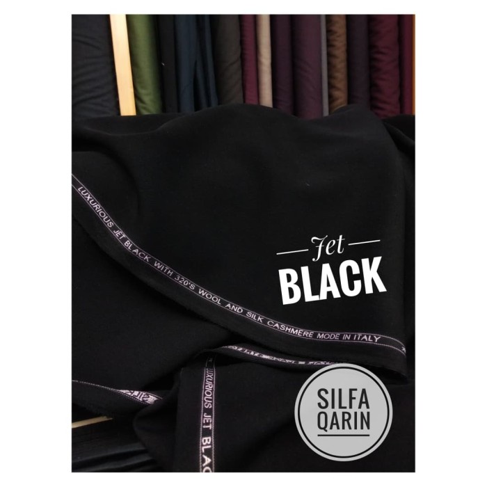 KAIN JET BLACK IMPORT _ BAHAN CELANA/JAS _ KAIN BAHAN JET BLACK