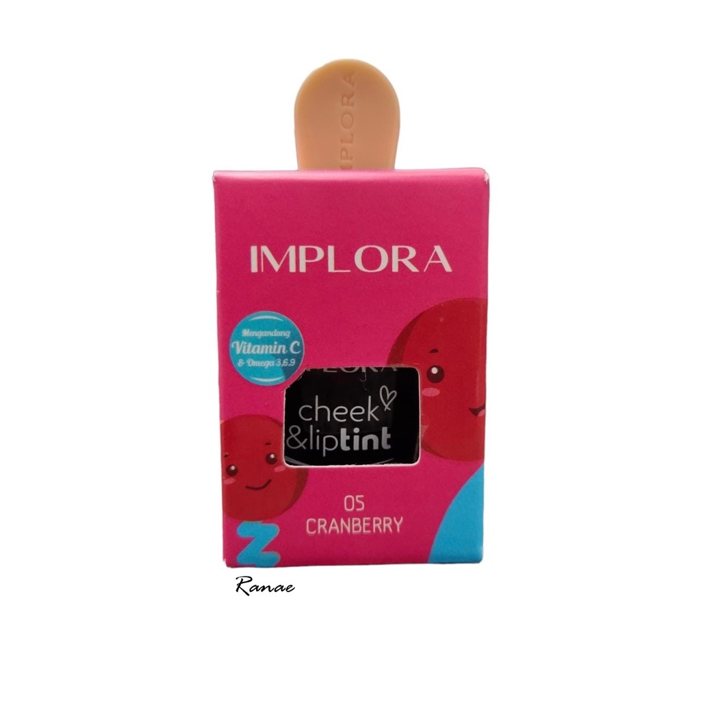 Implora Cheek &amp; Lip Tint Liptint Original BPOM