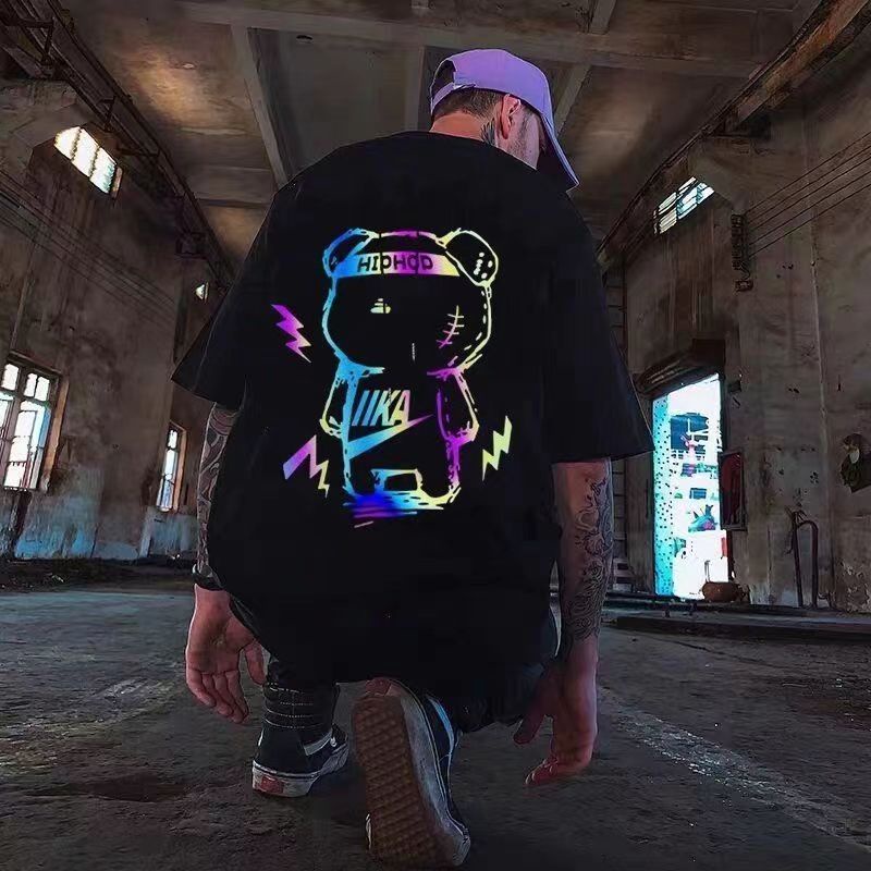 kaos murah kaos putih pria anime korean style round neck short t shirt pria loose korea kaos couple