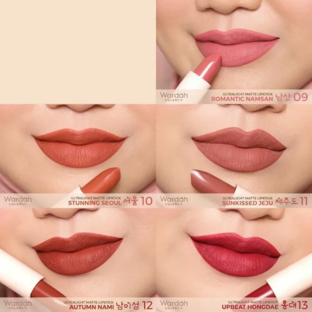 WARDAH Color F/T Ultralight Matte Lipstik 3.6g - Amaze_Kosmetik