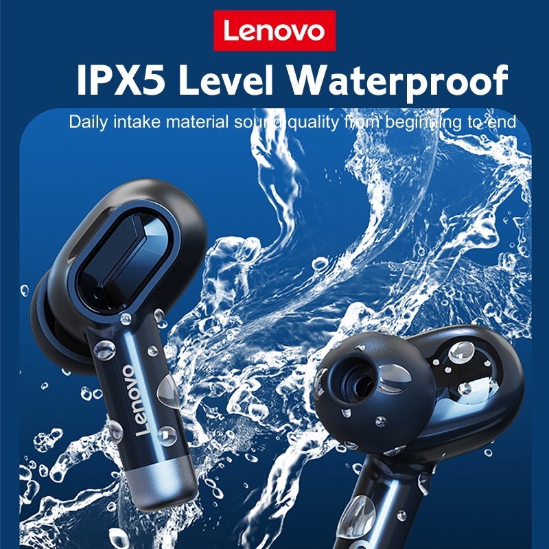 Thinkplus Lenovo GM2 Pro TWS Earphone Bluetooth 5.3 Headset Gaming Nirkabel Low Delay Bass HIFI Latensi rendah with Mikrofon 100%