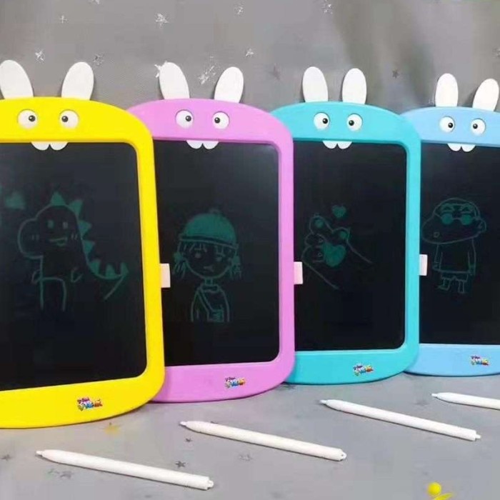 ;&;&;&;&] LCD Writing Tablet Kelinci Bisa untuk Sketsa, Gambar, Belajar Tulis