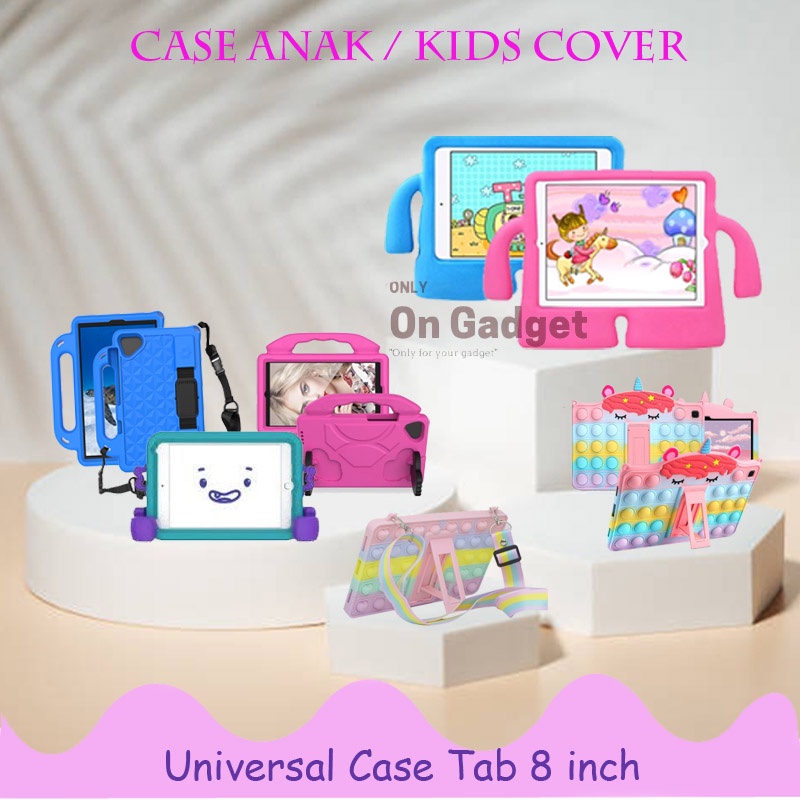 Maxtron Genio 8 Inch Softcase Model Anak Kids Casing Tahan Banting Cover