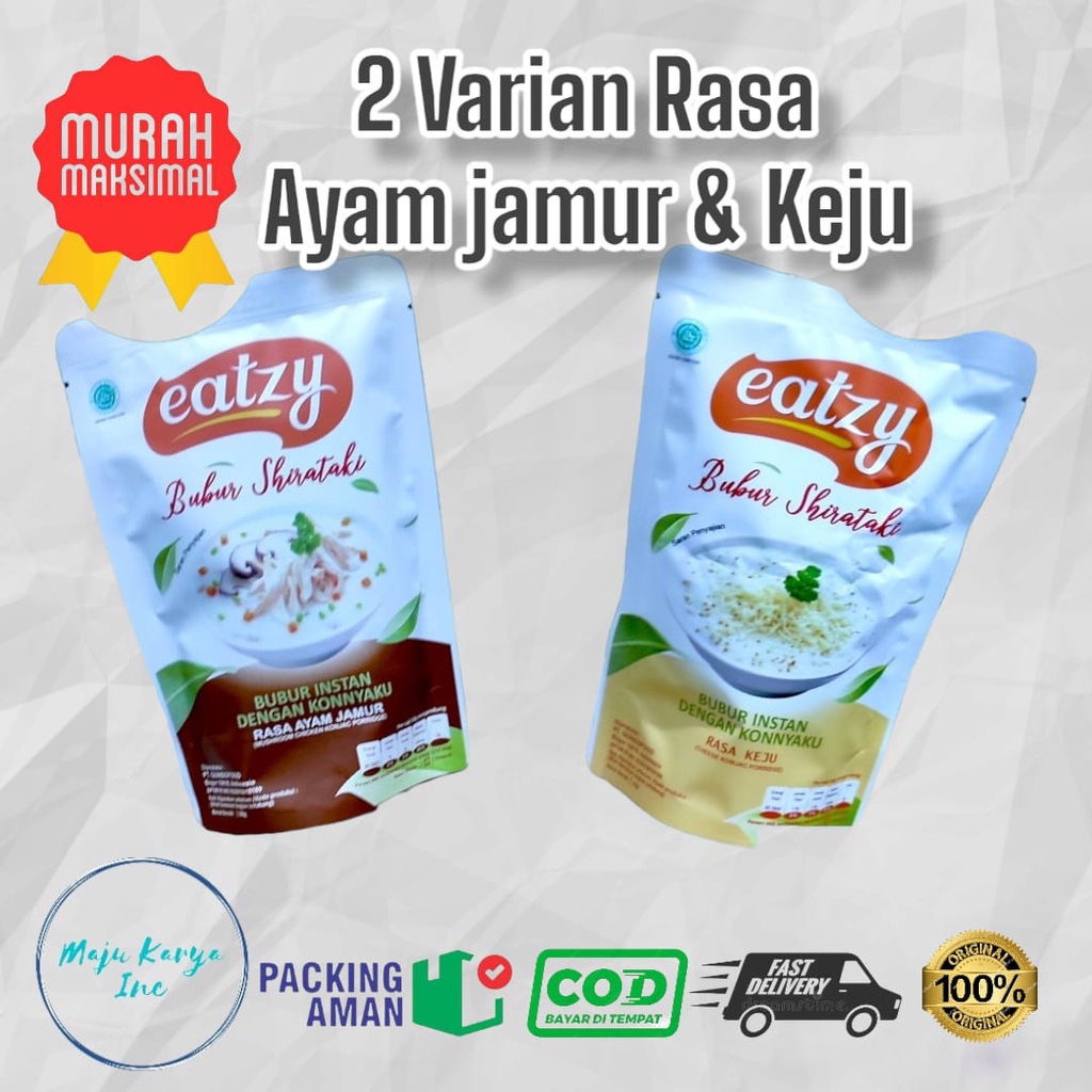 Eatzy Bubur Shirataki Ayam Jamur - Keju