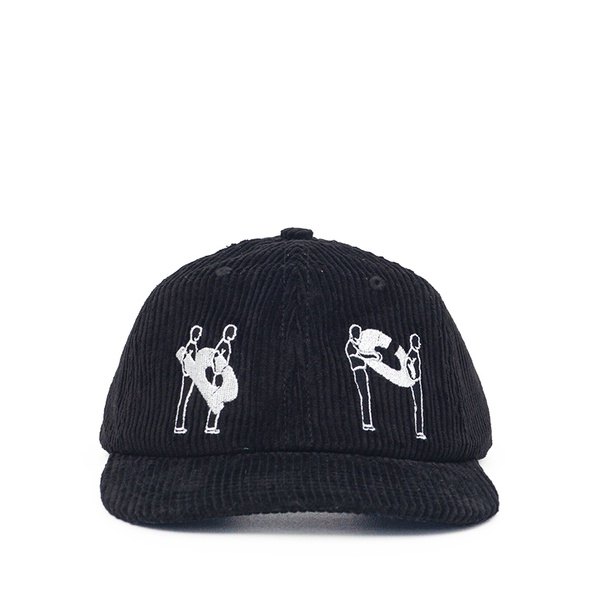 Based Club Transposed Corduroy Black Ball Cap