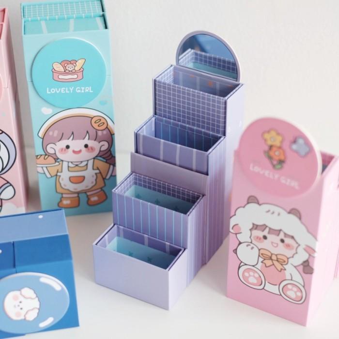 

Bos Kotak Pensil Karton Berdiri Tingkat/Tempat Pensil Anak Sekolah