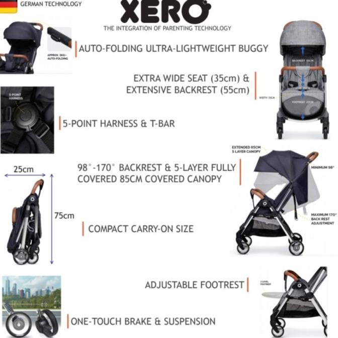 Xero autofold stroller