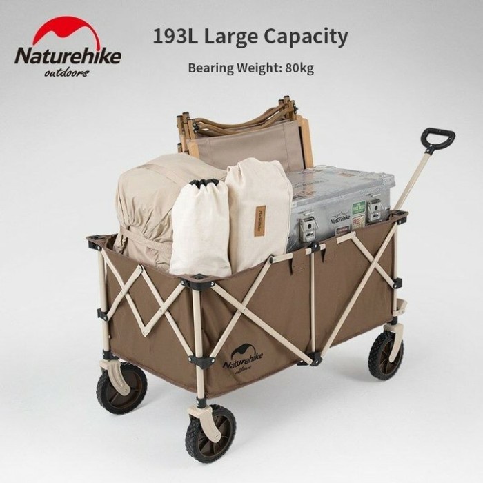 Survival Kit Troli Lipat Naturehike Nh20Pj005 Tc02 Gerobak Lipat Camping