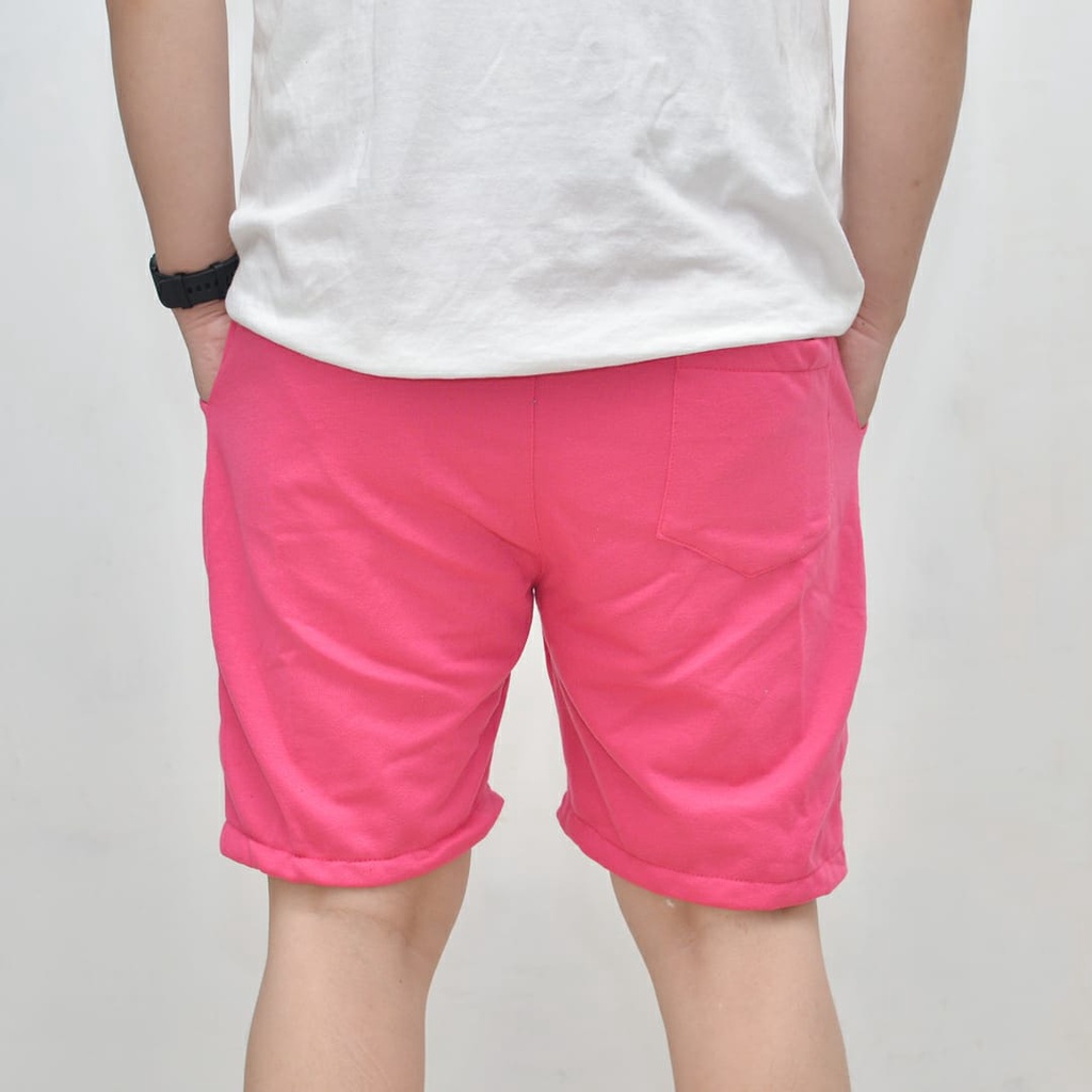 Wengkie.id / Boardshort / celana pendek pria / celana pendek wanita / celana casual / celana pendek murah / Warna Pink Fanta