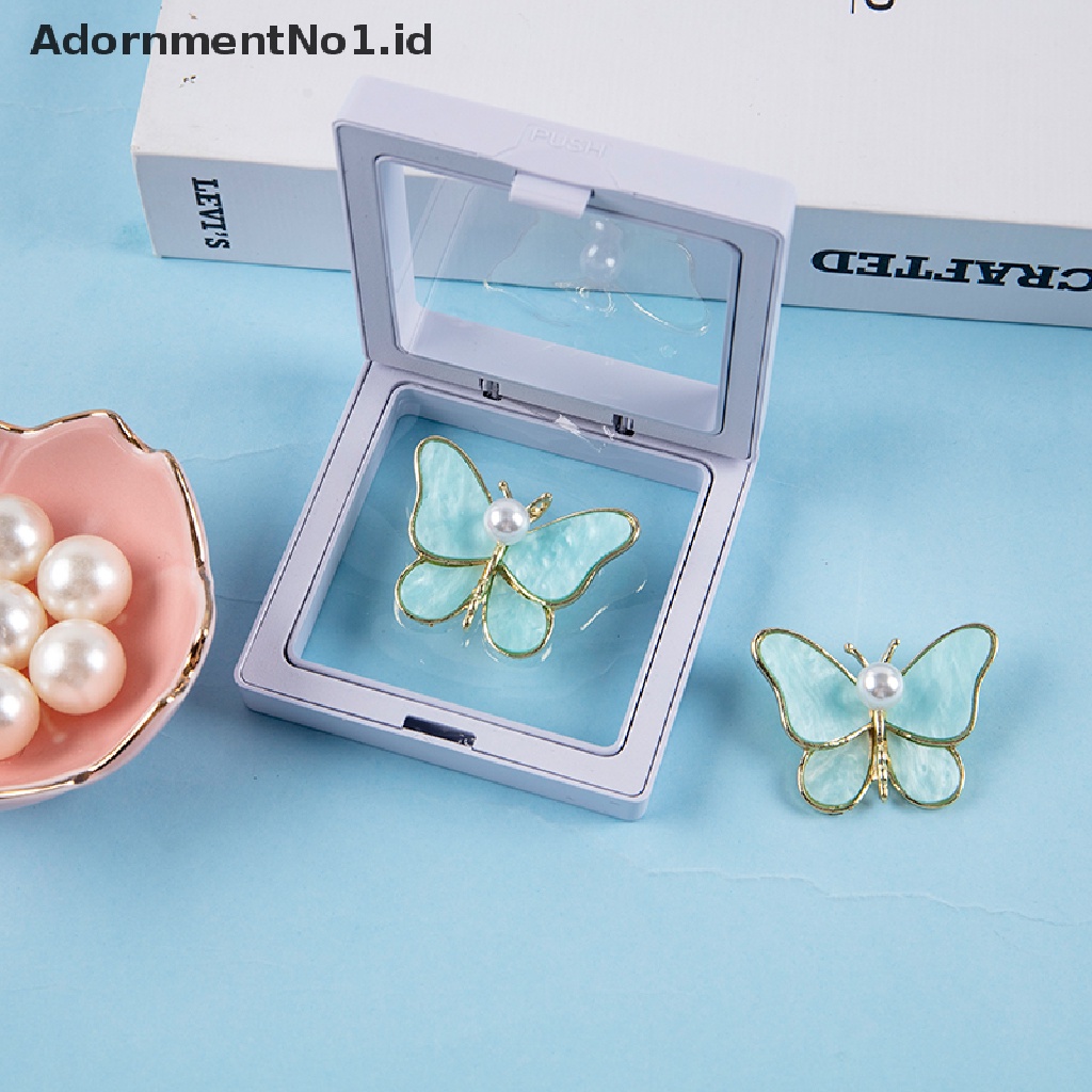 [AdornmentNo1] 1 Pcs Lucu Indah Mutiara Kupu-Kupu Bros Fashion Alloy Hewan Serangga Bros Untuk Wanita Hadiah Liburan Perjamuan Aksesoris Hadiah [ID]