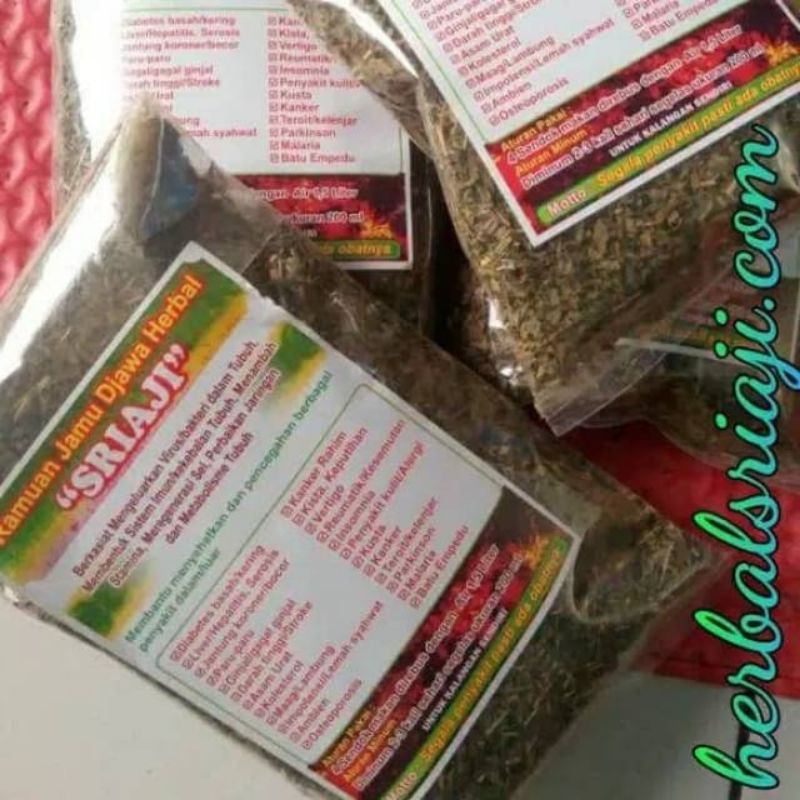 

Ramuan Jamu Djawa Herbal Sriaji 100% Asli Bojonegoro