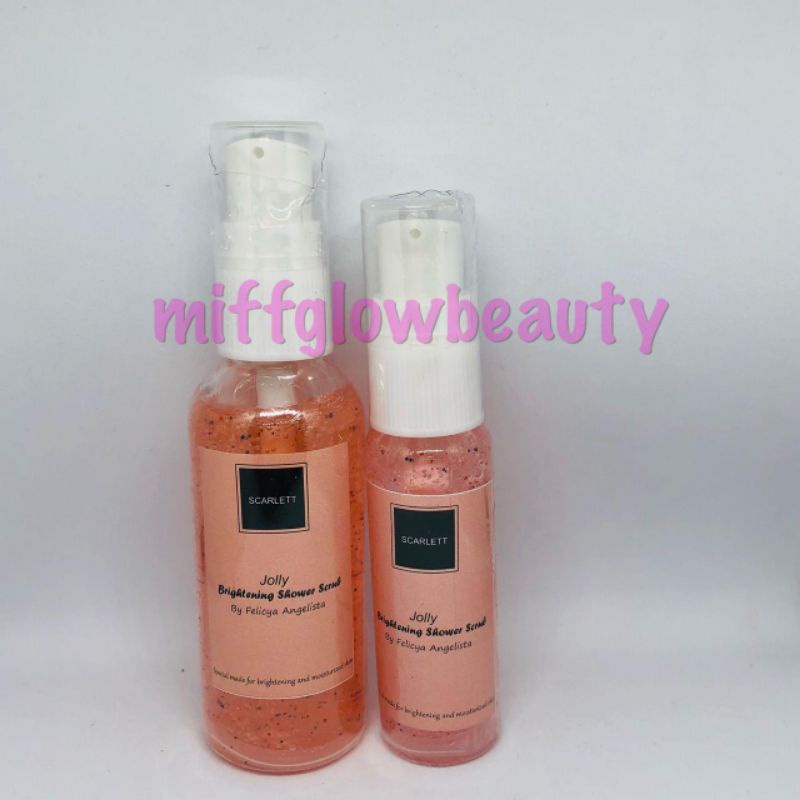 Scarlett body shower mini 30ml 60ml scarlett mini series scarlett coffe charming happy jolly cucumber pomegrante original