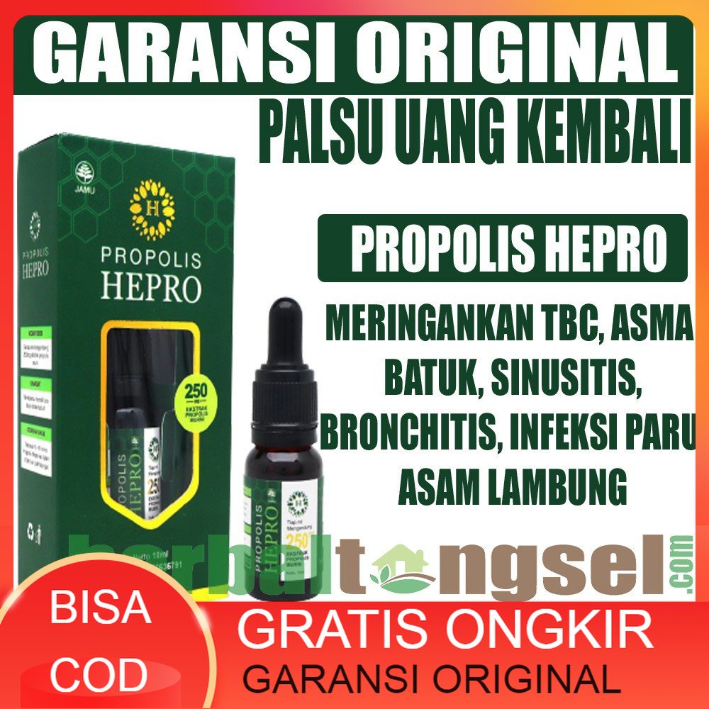[GARANSI Uang Kembali] PROPOLIS HEPRO ORIGINAL PROPOLIS HEPRO OFFICIAL - Solusi TBC, Batuk Menahun, 
