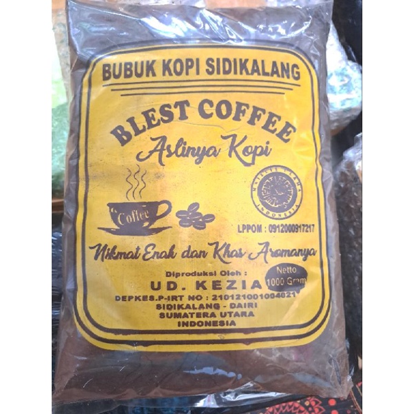 

BUBUK KOPI HITAM ASLI SIDIKALANG/BUBUK KOPI HITAM HALAL BPOM 250gr