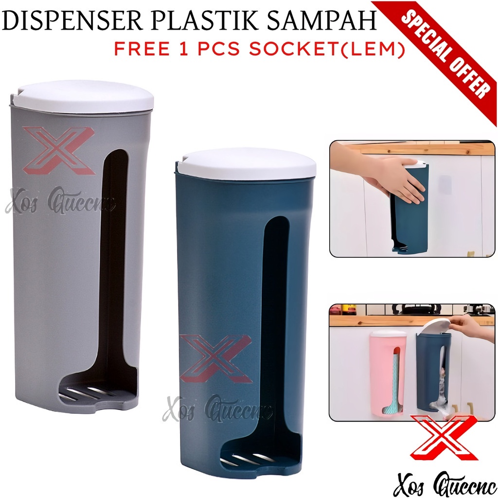 XOQ - Dispenser Kantong Kresek / Tempat Kantong Plastik / Penyimpanan Plastik Sampah