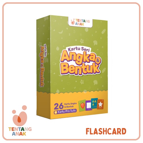 Tentang Anak Flashcard Angka &amp; Bentuk | Kartu Bacaan Anak