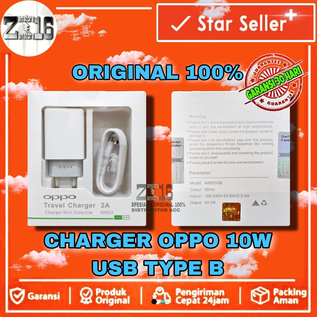 Chargeran Casan Oppo A57 A71 A73 Original 100% Micro USB 2A RESMI INDO