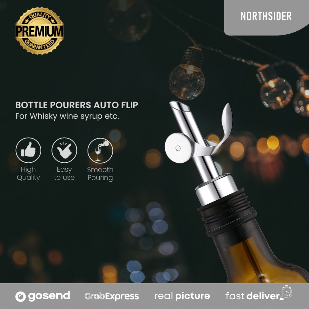BOTTLE POURER SMOOTH STOPPER TUTUP BOTOL LIQUOR WHISKEY WINE - CF-BP1