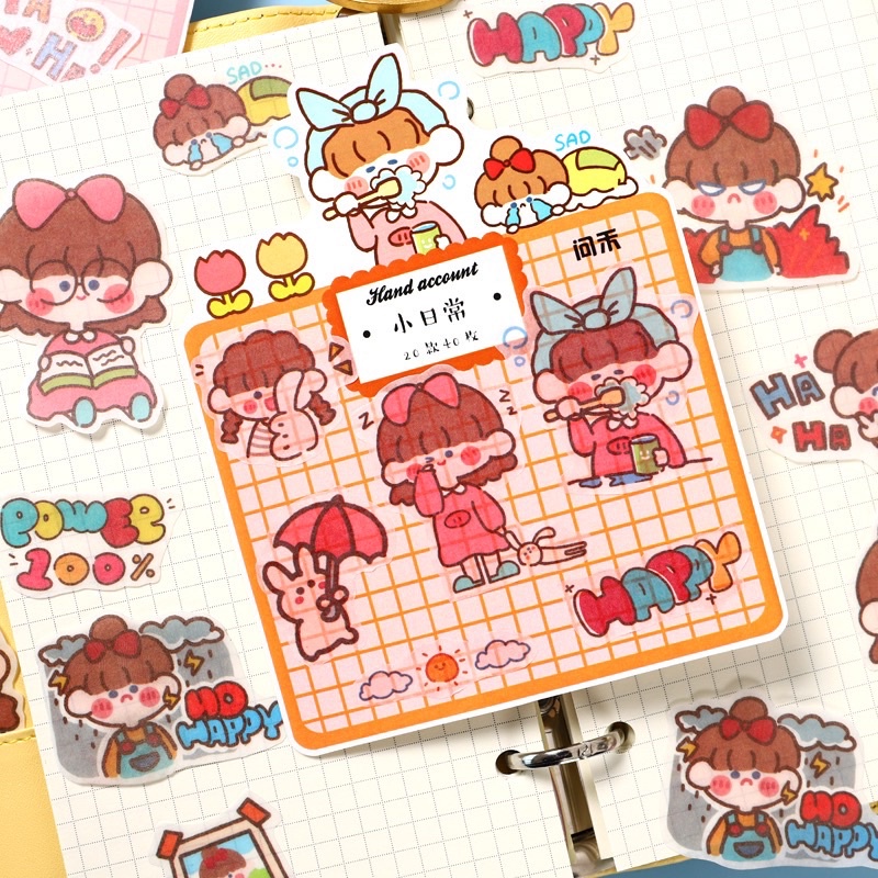 

Flake sticker kawaii girl