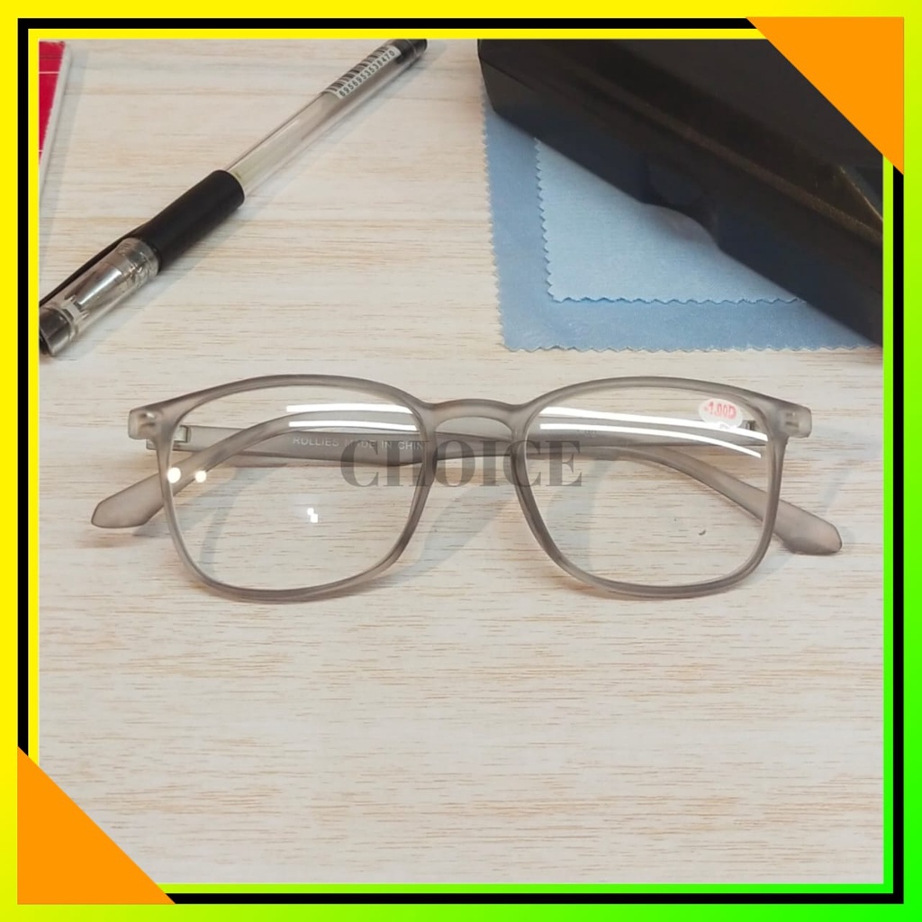 NEW ARRIVAL Kacamata Minus Oval Retro Wanita PRIA Style Korean 0.50-4.00 Free Box Dan Lap Pembersih Sungglasses Vintage New