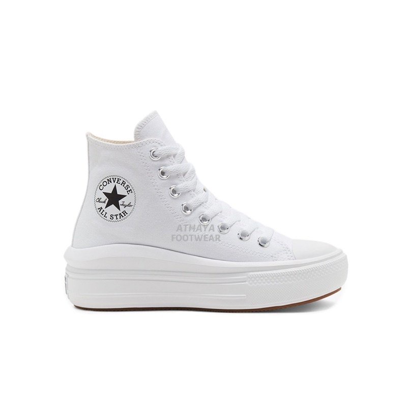 Converse HI CTAS Move Platform women's  Ivory White 568498C "UNISEX" 100%    (ATHY)