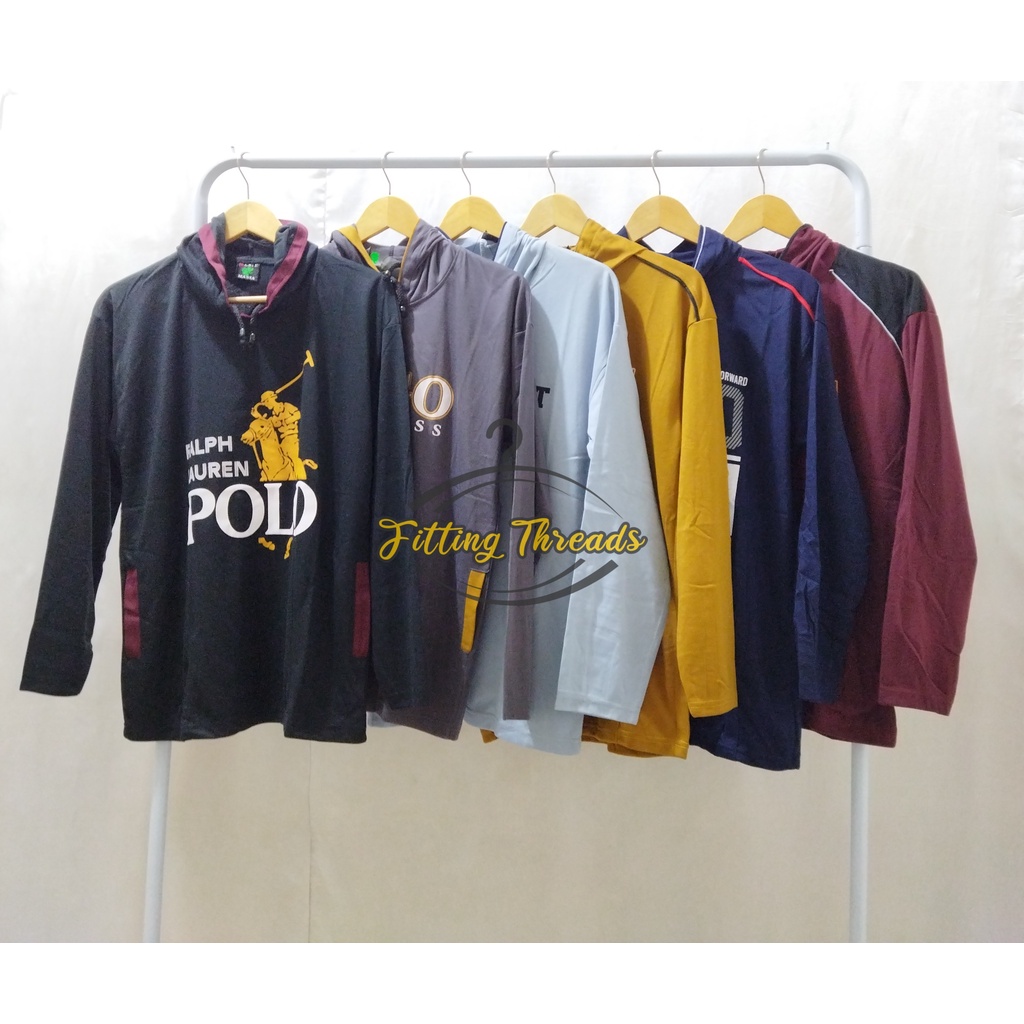 Kaos Hoodie Lengan Panjang Pria / Kaos Topi Hodie Cowok