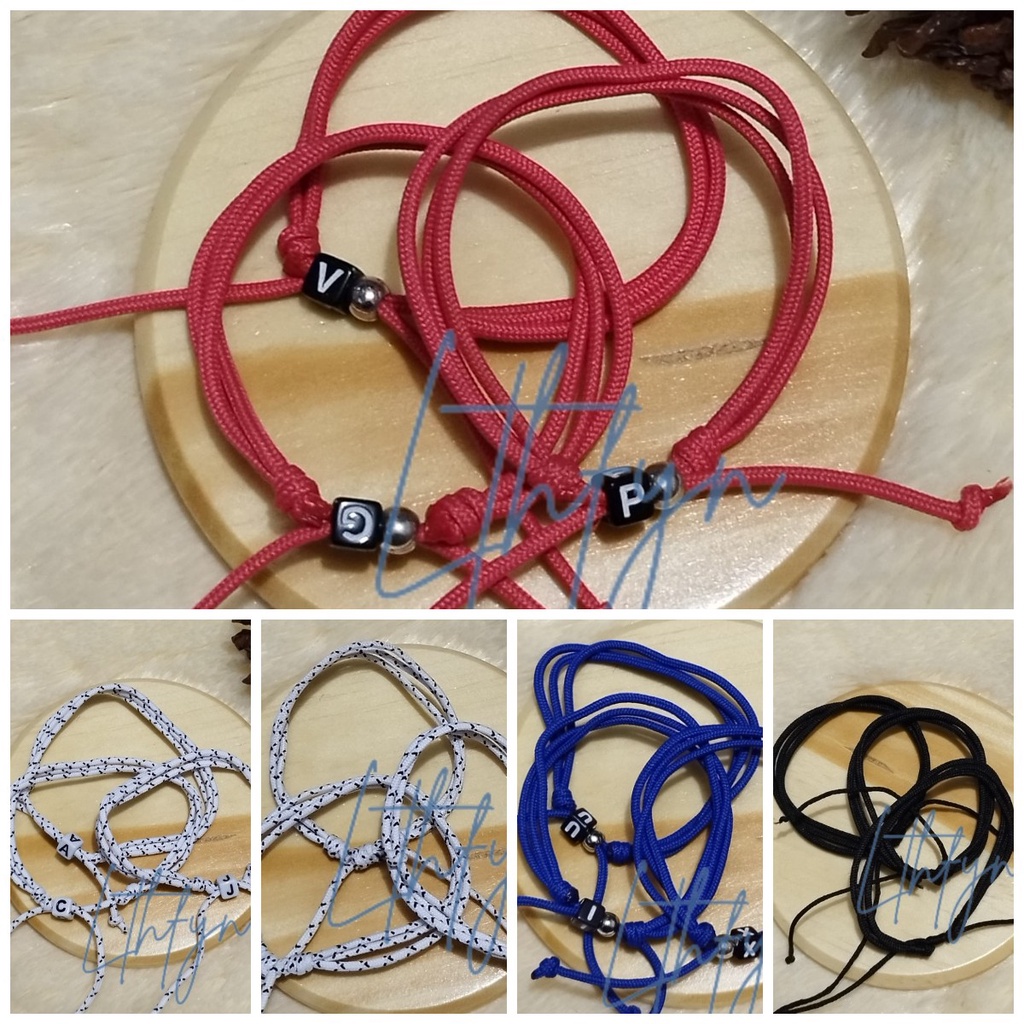 GELANG TANGAN TALI RANGKAP 3 // GELANG TANGAN TALI RANGKAP 6 // GELANG TANGAN TALI RANGKAP 7