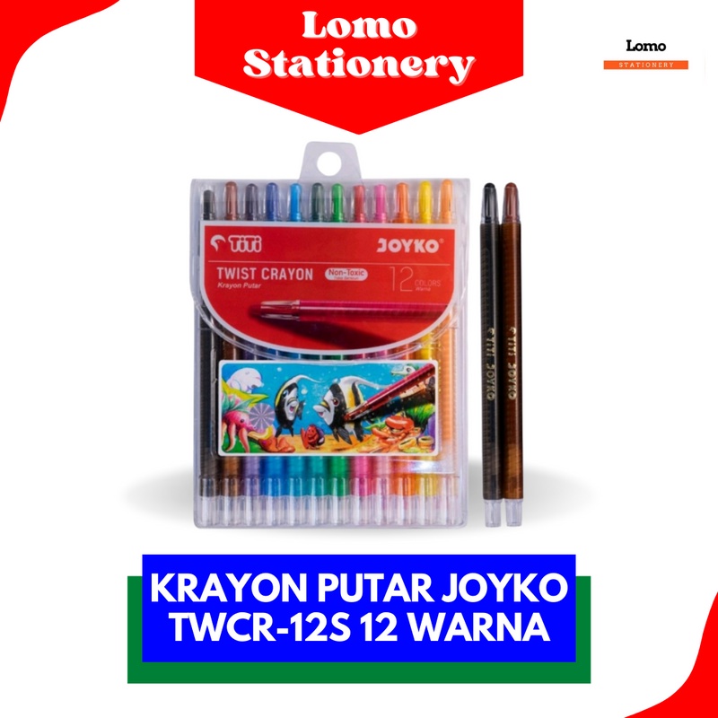 

Krayon Putar Joyko TWCR-12S 12 Warna