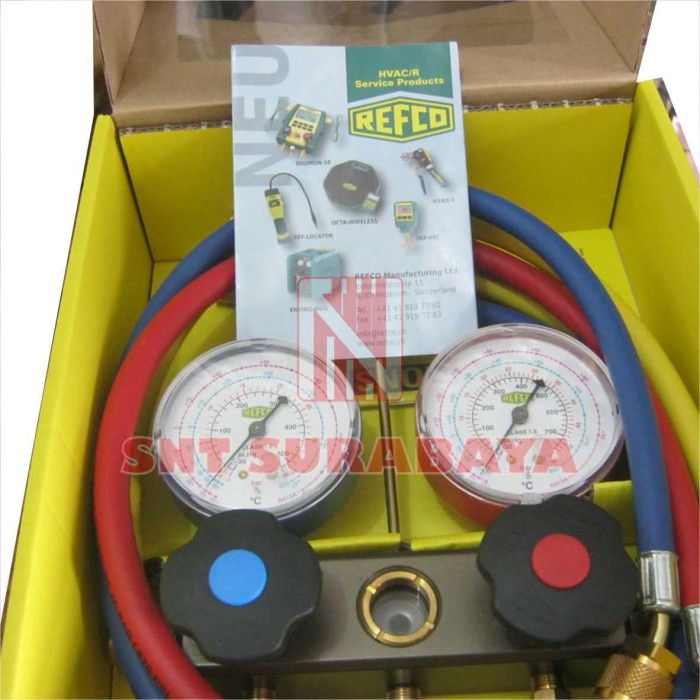 Jual Manifold AC R32 / Double Manifold Refco R32 R410 / Manifold AC