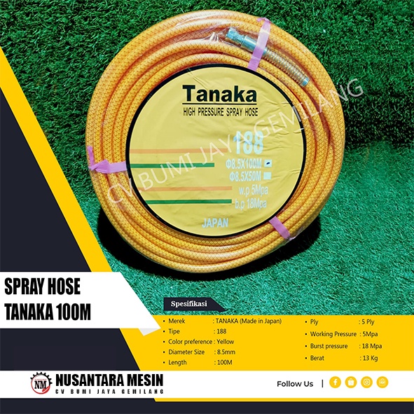 SELANG ANGIN KOMPRESOR / AIR COMPRESSOR HOSE TANAKA 100 METER