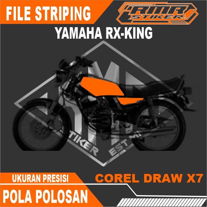 Pola File / Mentahan Striping Yamaha RX-KING