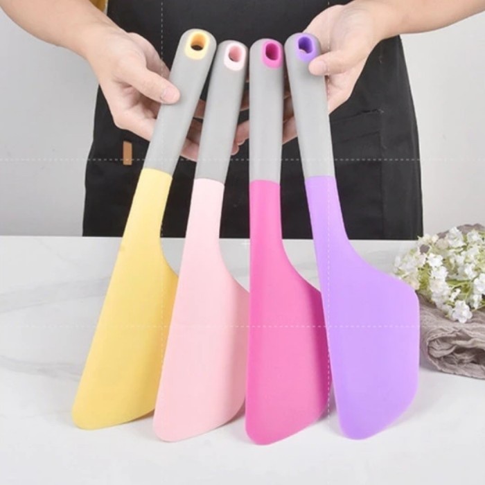 SP34 SPATULA SILIKON Silicone SUPER JUMBO 34 CM Adonan Kue Masak Tebal