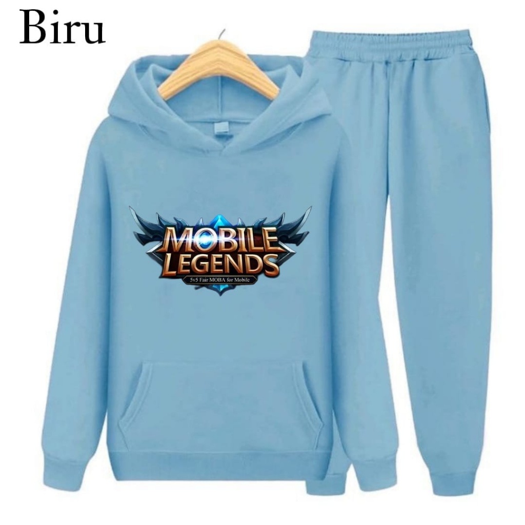 Hzl_outfit Setelan Hoodie Sweater Anak Logo Mobile Legend/Hoodie Setelan Anak