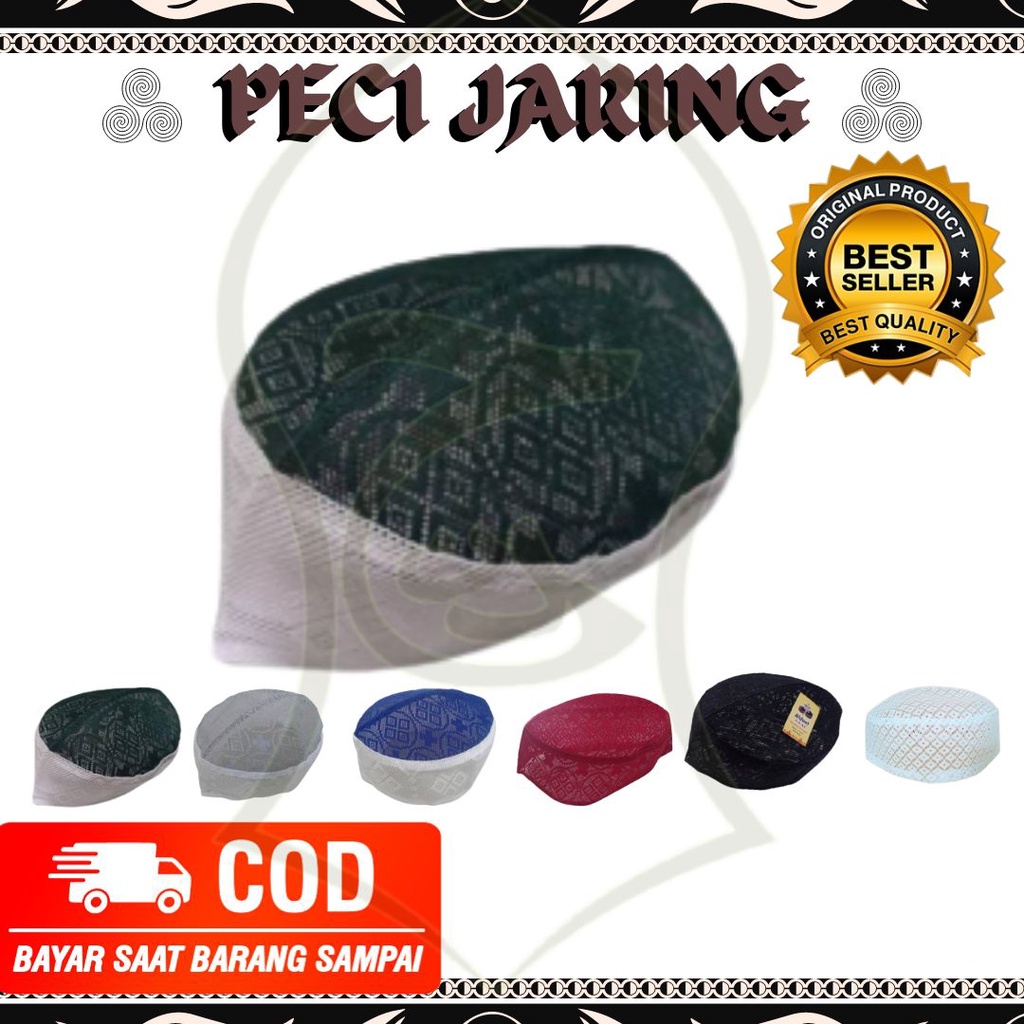 peci jaring / peci jaring murah / peci haji jaring bisa COD