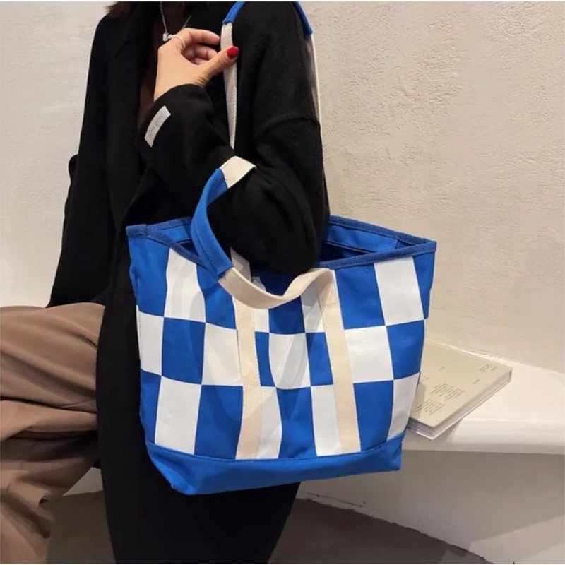 Korea Gangnam Fashion Style Tote Bag Ori Canvas Large Capacity Handbag Tote Bag