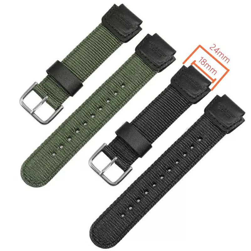 Tali jam strap jam tangan kwalitas original Nylon strap fit for AE-1000 AE 1000  W-S200H  W S200H W-800H  W-216H  735H  W-215 AEQ-110 SGW-300H 400H 500H MRW-200H